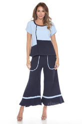 Cotton Patchwork Boxy Tee - CARINE